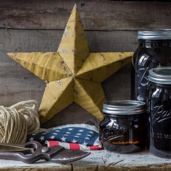 Etoile Amish – petite – 30cm • ARTISANAT – Jaune