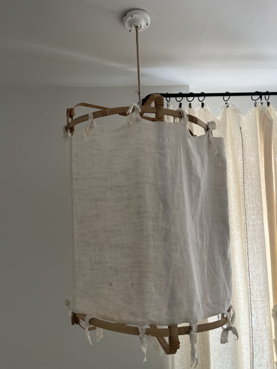 Suspension Bambou & Lin Ancien XL • CHEZ les VOISINS – Image 3