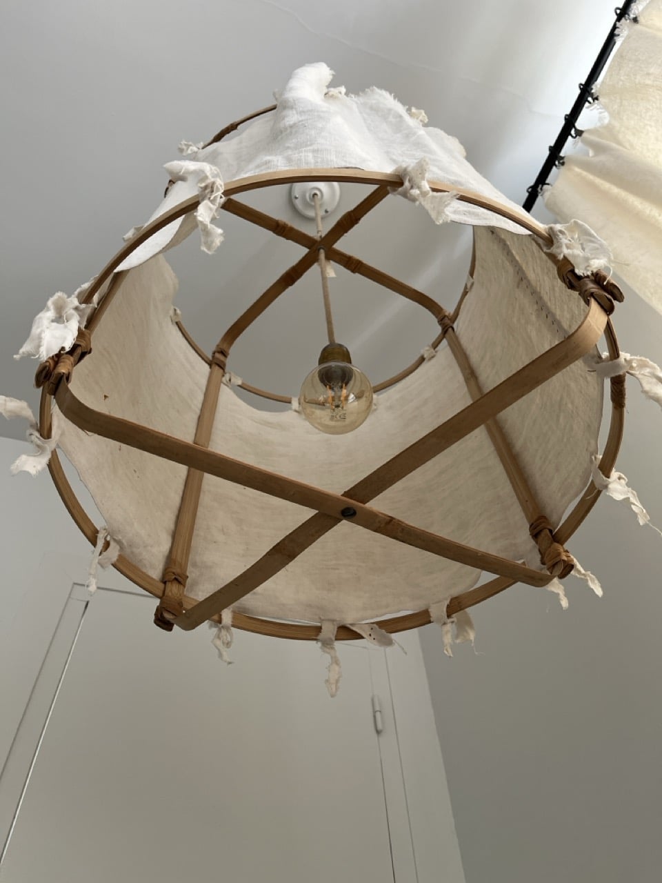 Suspension Bambou & Lin Ancien XL • CHEZ les VOISINS – Image 4