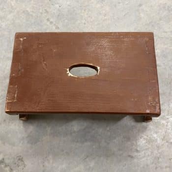 Tabouret hongrois ancien en bois