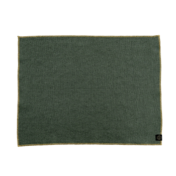 Sets de table en lin – Kaki – Liseré doré (35×45) – Lot de 2