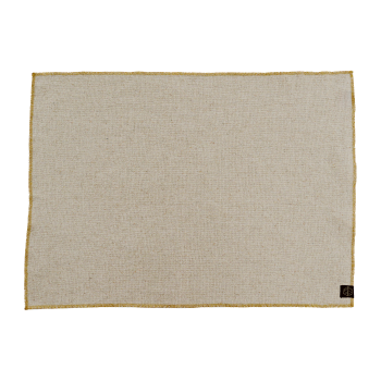 Sets de table en lin – Naturel – Liseré doré (35×45) – Lot de 2