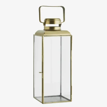Grande lanterne verre et laiton