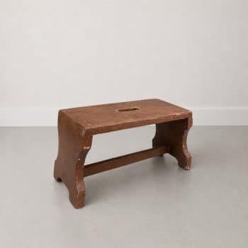 Tabouret hongrois ancien en bois