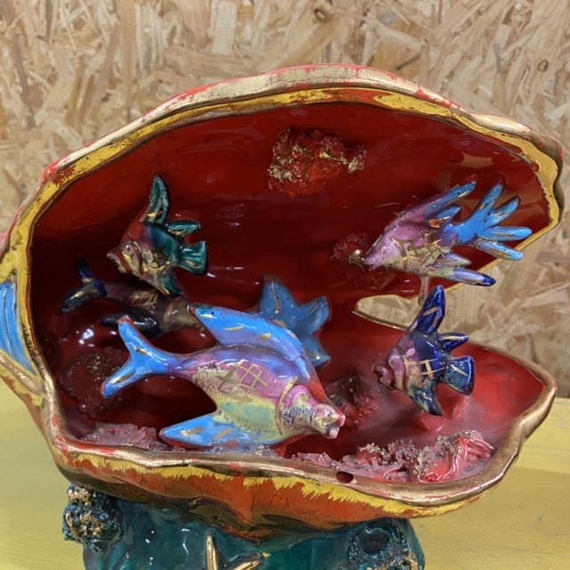 Lampe veilleuse coquillage en céramique – Image 8