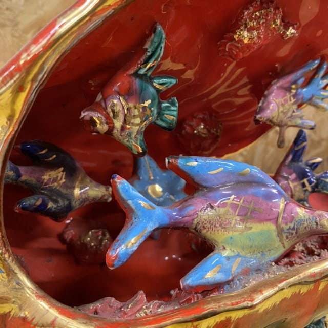 Lampe veilleuse coquillage en céramique – Image 6