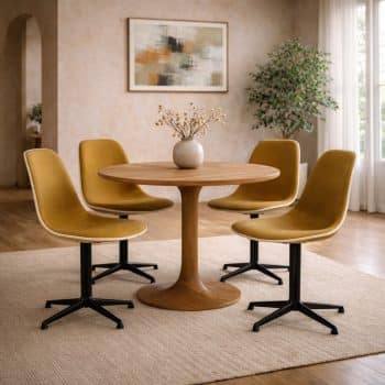 Série de 4 chaises vintages “La Fonda” par Charles et Ray Eames pour Vitra