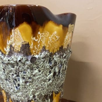 Vase vintage en céramique ROC, FAT LAVA