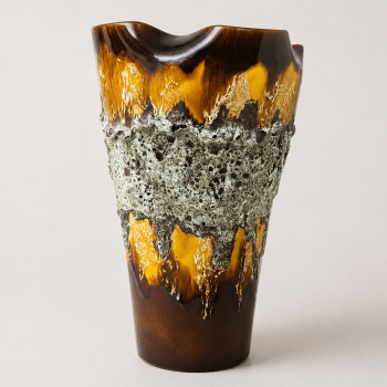 Vase vintage en céramique ROC, FAT LAVA