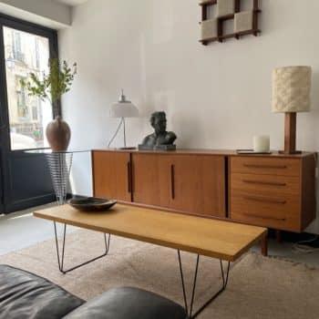Table basse vintage Pierre Paulin “CM 191”, Edition Thonet, 1970