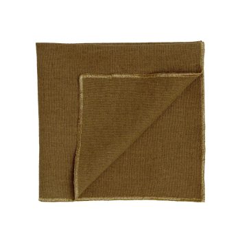 Serviette de table en lin – Gold –  Liseré doré (40×40)