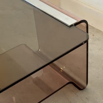 Table basse vintage Michel Dumas pour Roche Bobois, années 70