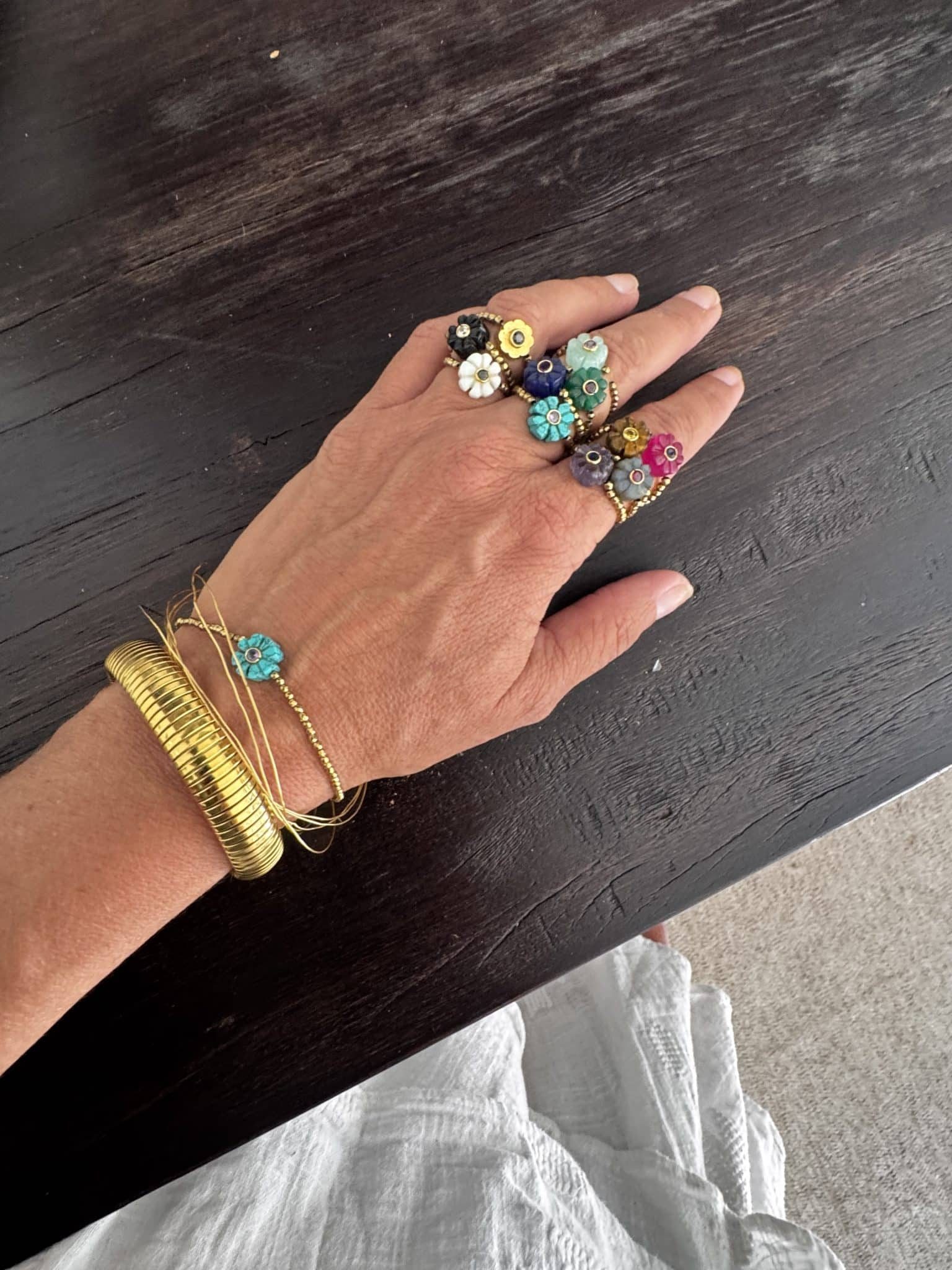 Bague Mini Flower• Le monde est stone