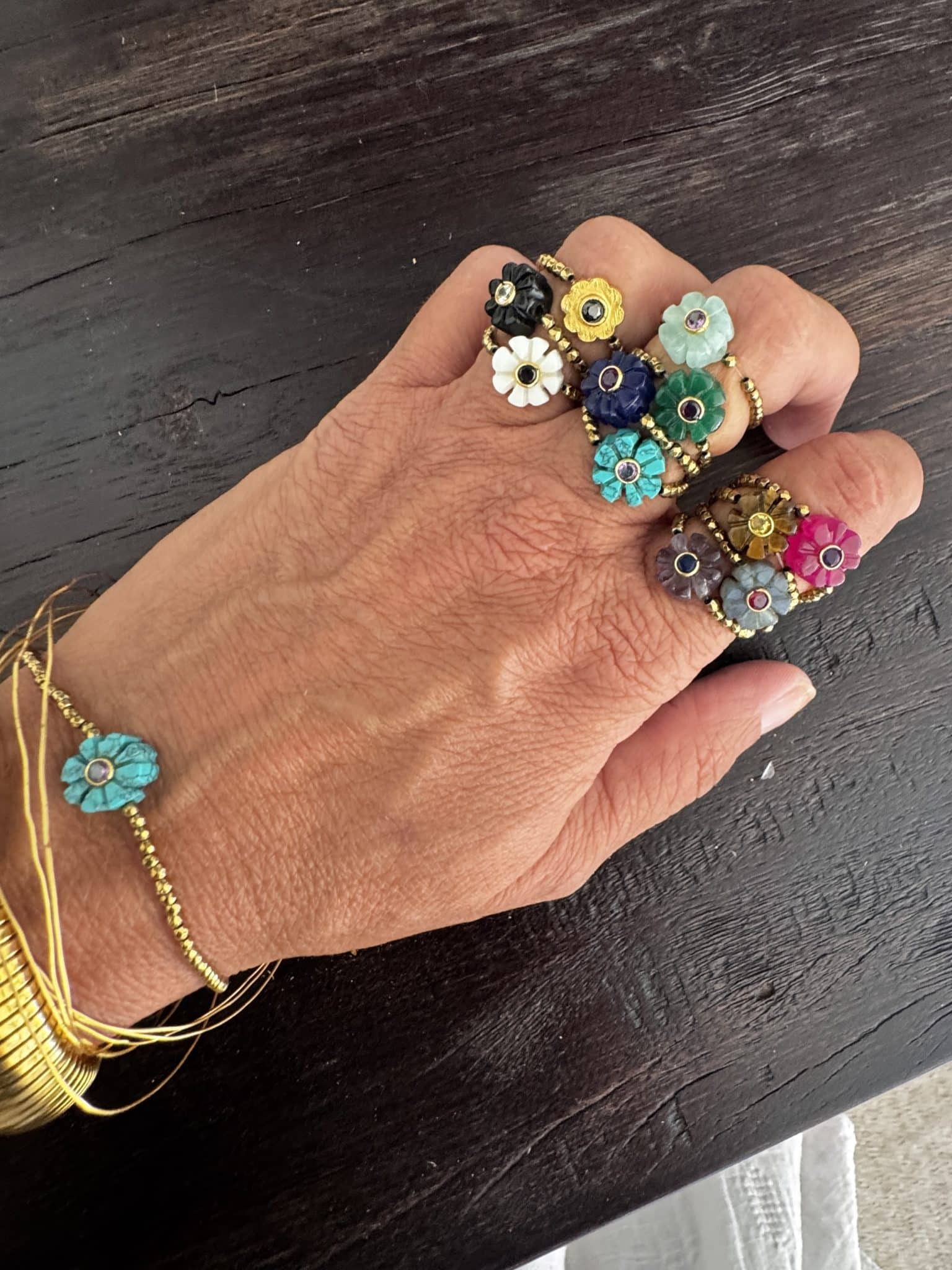 Bague Mini Flower• Le monde est stone – Image 4