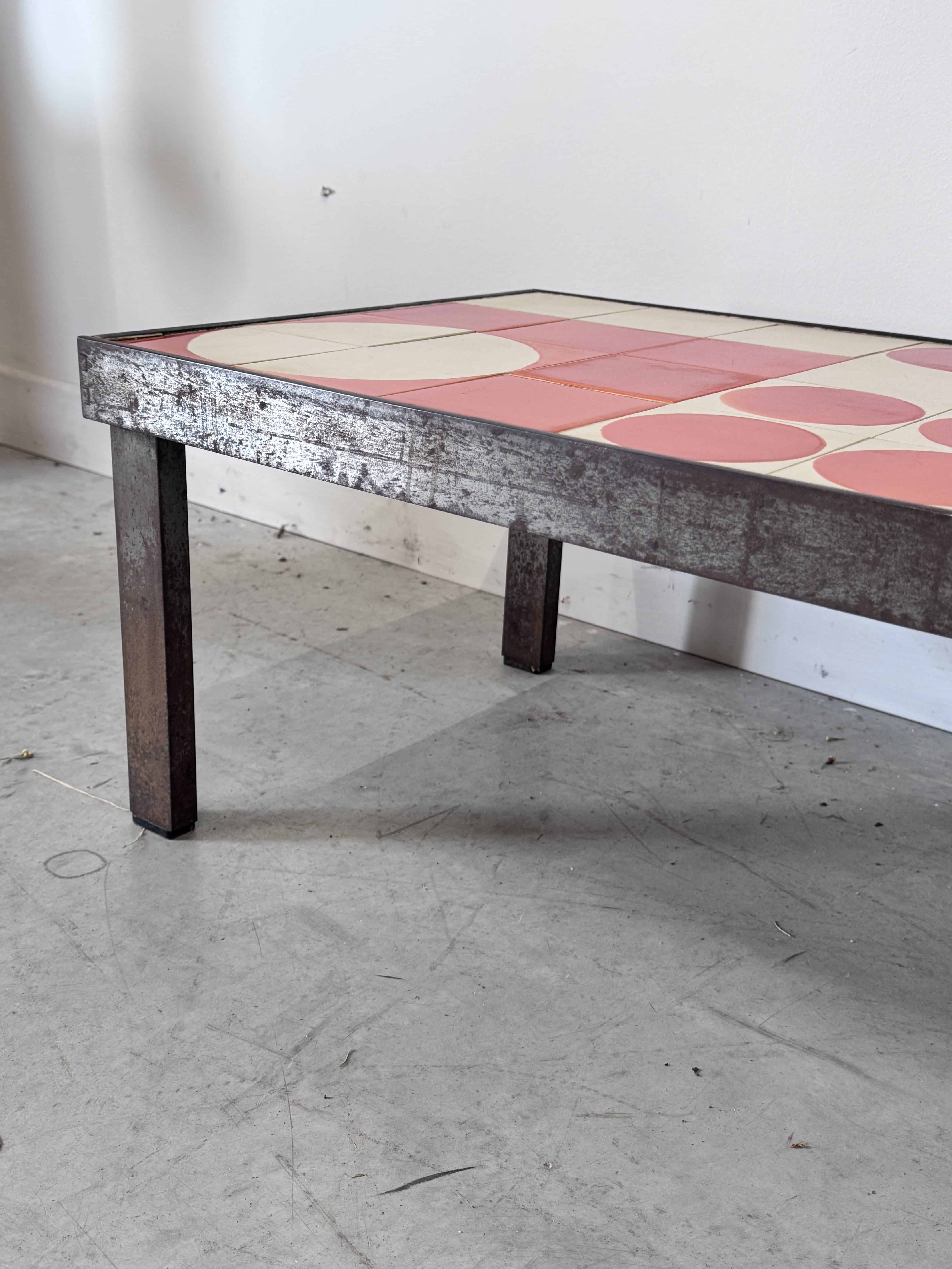 Table basse vintage en céramique par Roger Capron – Image 8