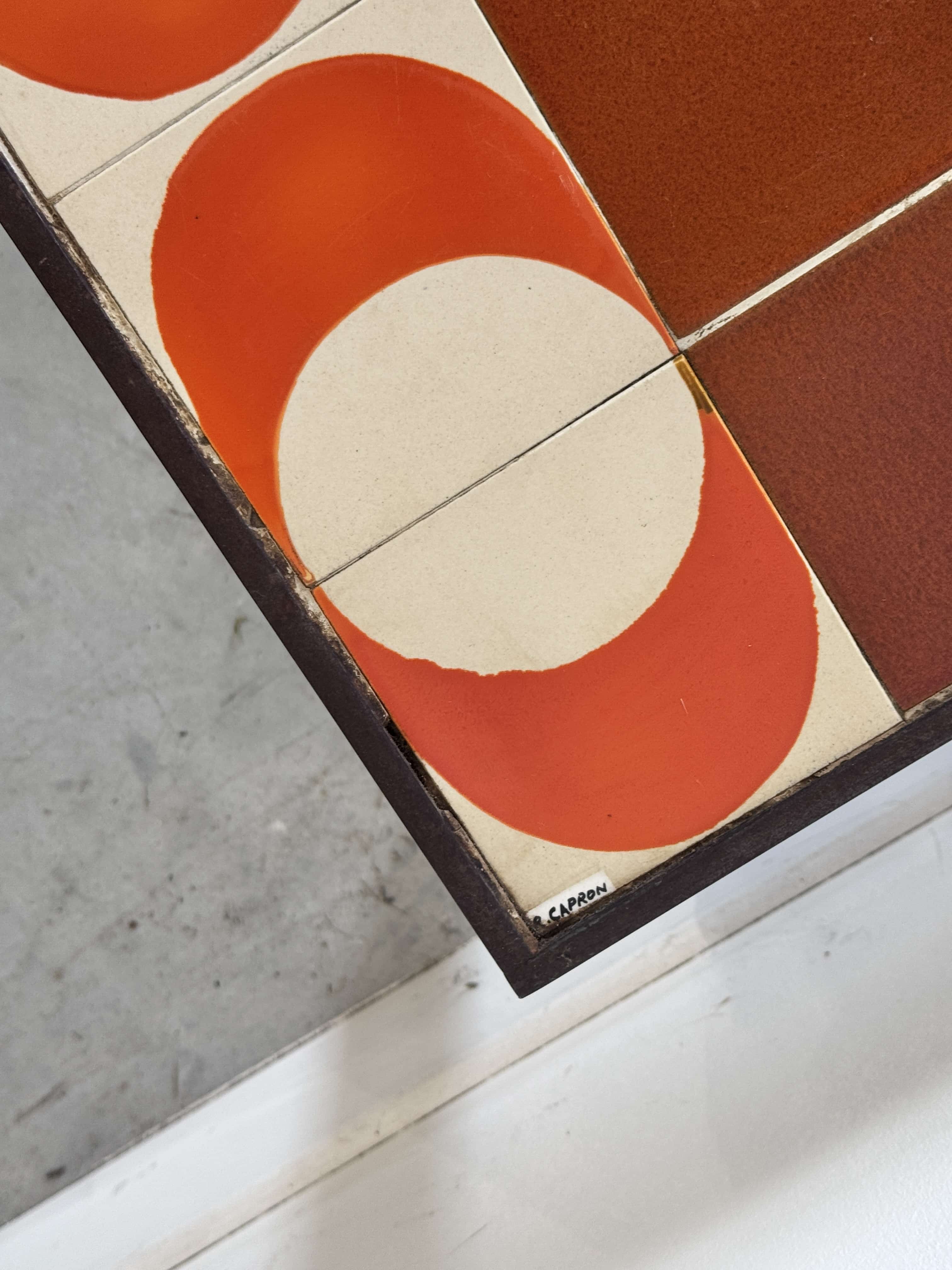 Table basse vintage en céramique par Roger Capron – Image 3