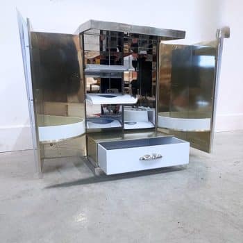 Petit meuble de rangement miroir – Ancien présentoir à parfums Thierry Mugler