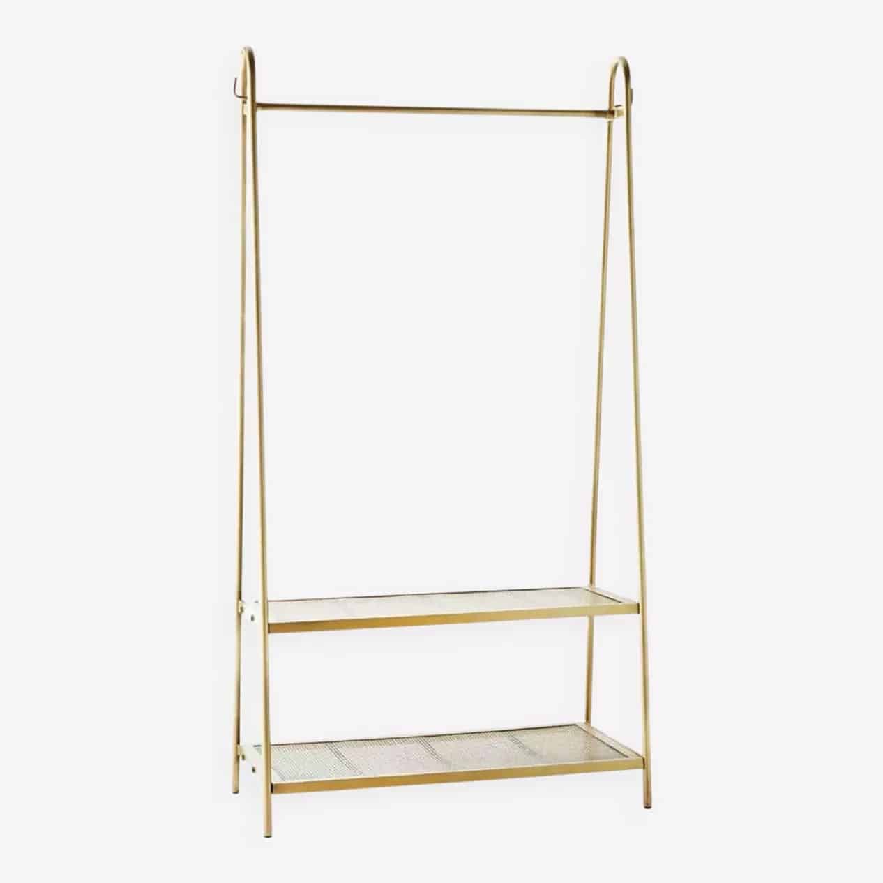 Portant à vêtements en laiton