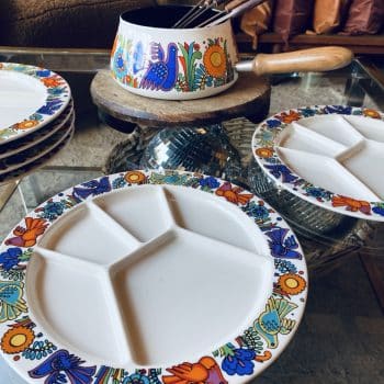 Service à fondue vintage Acapulco, Villeroy & Boch, 6 personnes