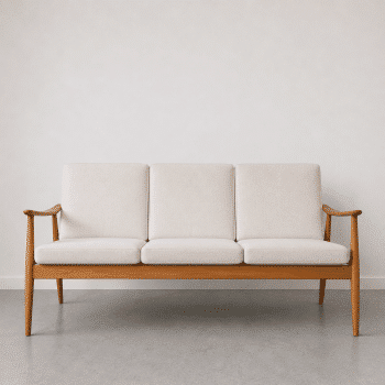 Banquette scandinave vintage, années 60