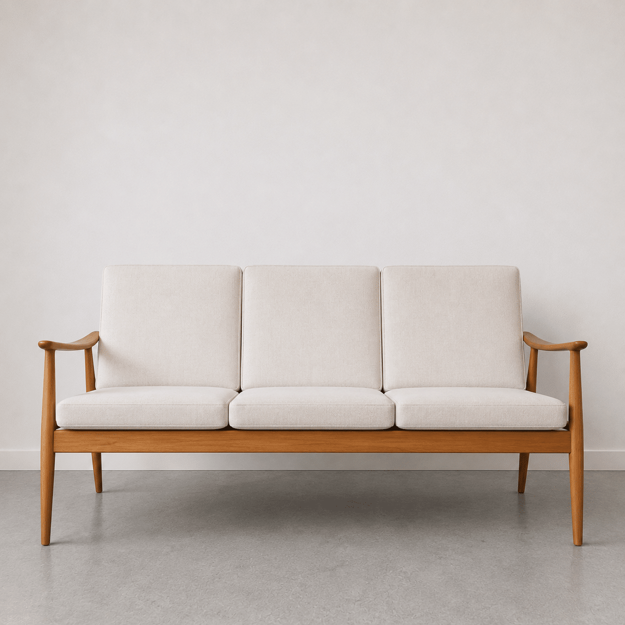 Banquette scandinave vintage, années 60