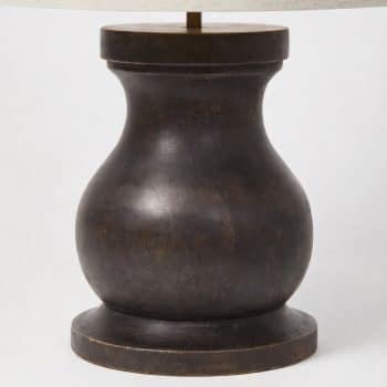 Pied de lampe en bois de manguier