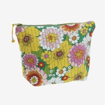 Pochette matelassée fleurie