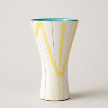 Vase vintage Roger Capron Vallauris, céramique graphique, années 50