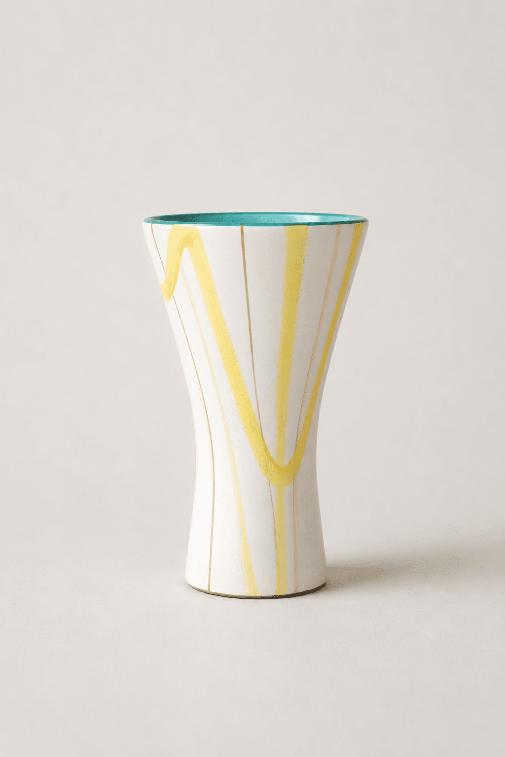 Vase vintage Roger Capron Vallauris, céramique graphique, années 50