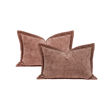 Coussin en velours bi-face Rosetta (40×60)