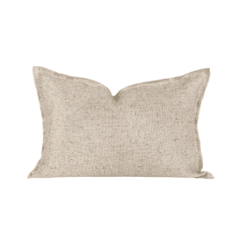 Coussin texturé bi-face naturel (40×60)