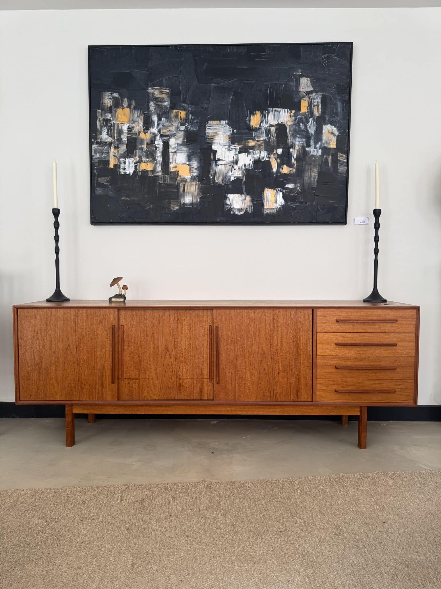 Enfilade scandinave en teck, années 1960