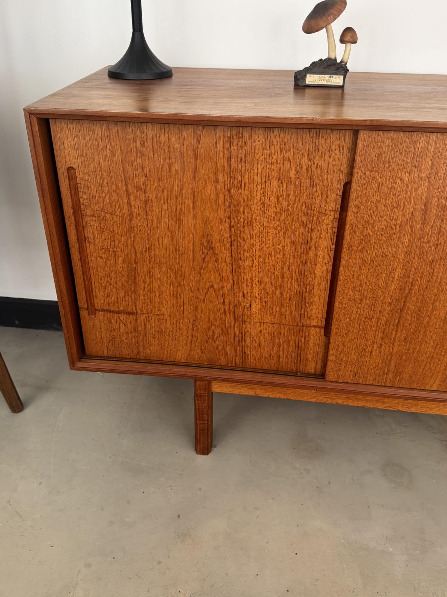 Enfilade scandinave en teck, années 1960 – Image 7