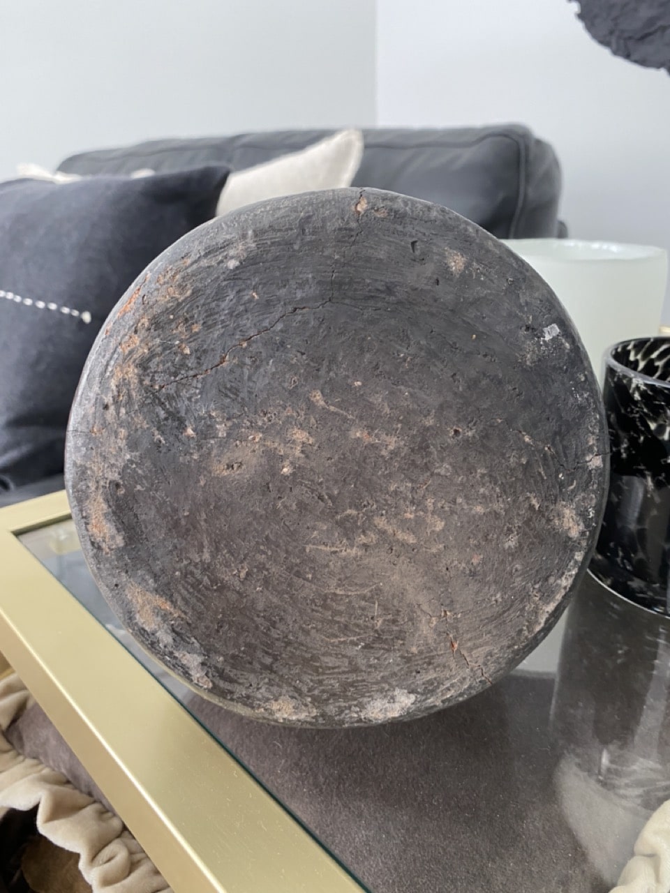 Poterie de Sejnane à anse - Terre cuite noire, Tunisie, artisanat – Image 7