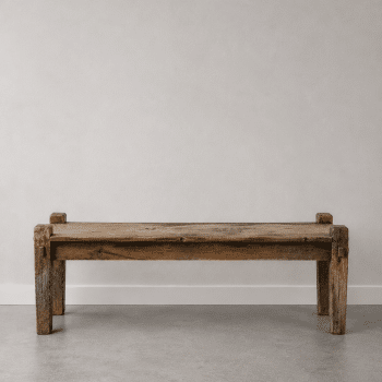 Banc ancien en bois recyclé, Inde