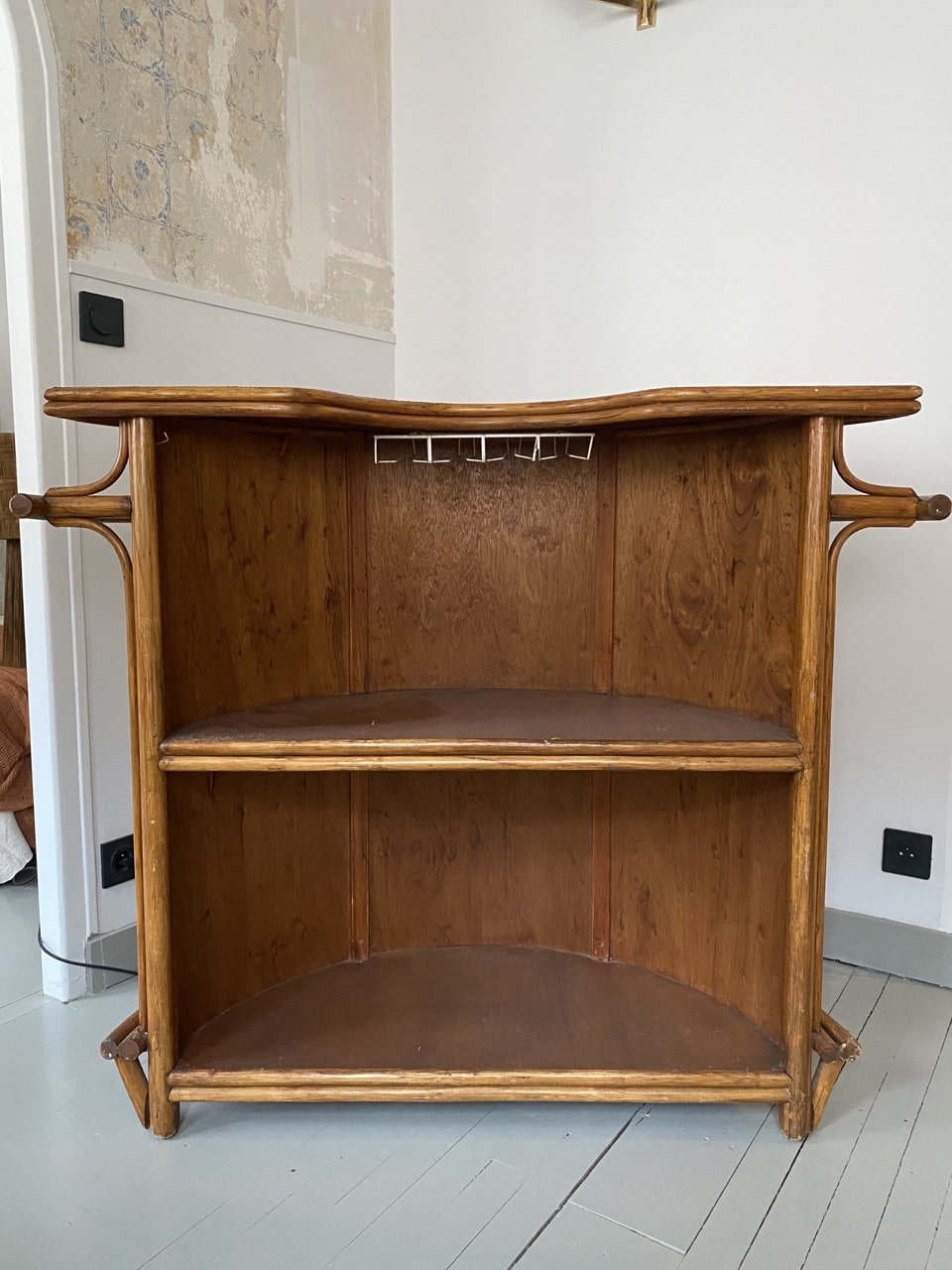 Bar vintage en rotin 70' – Image 10