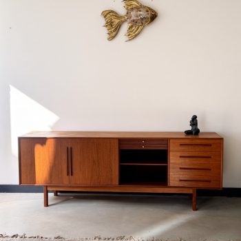Grande enfilade danoise vintage en teck, années 1960