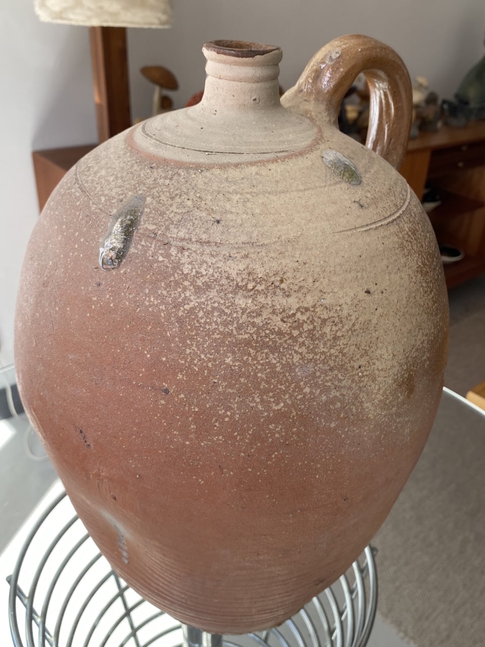 Jarre ancienne en grès émaillé – Image 6