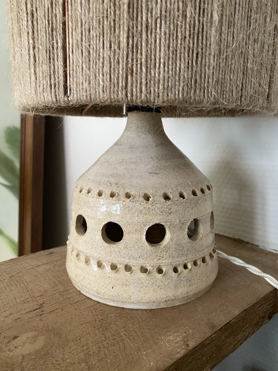 Pied de lampe en céramique attribué à Georges Pelletier, 1970