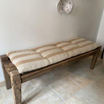 Banc ancien en bois recyclé, Inde
