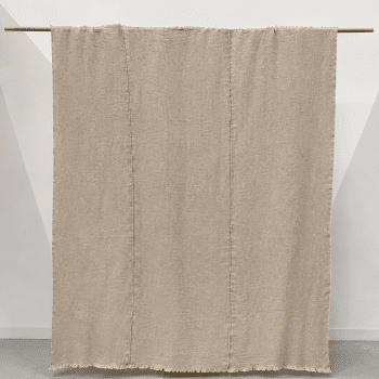 Nappe de battage ancienne en chanvre — 195 x 145 cm