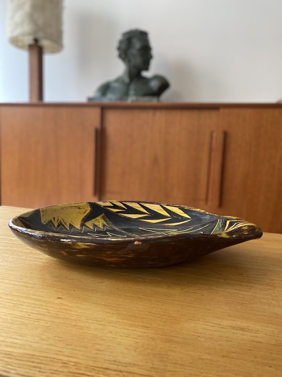 Plat céramique signé Jacques Poussine, Vallauris, 1953 – Image 10