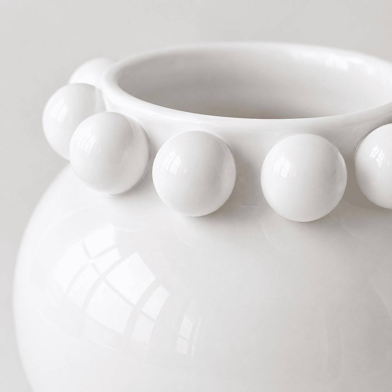 Vase « Bouly » blanc – Image 2