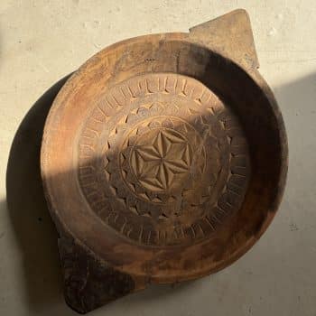 Plateau ancien indien sculpté « Étoile »