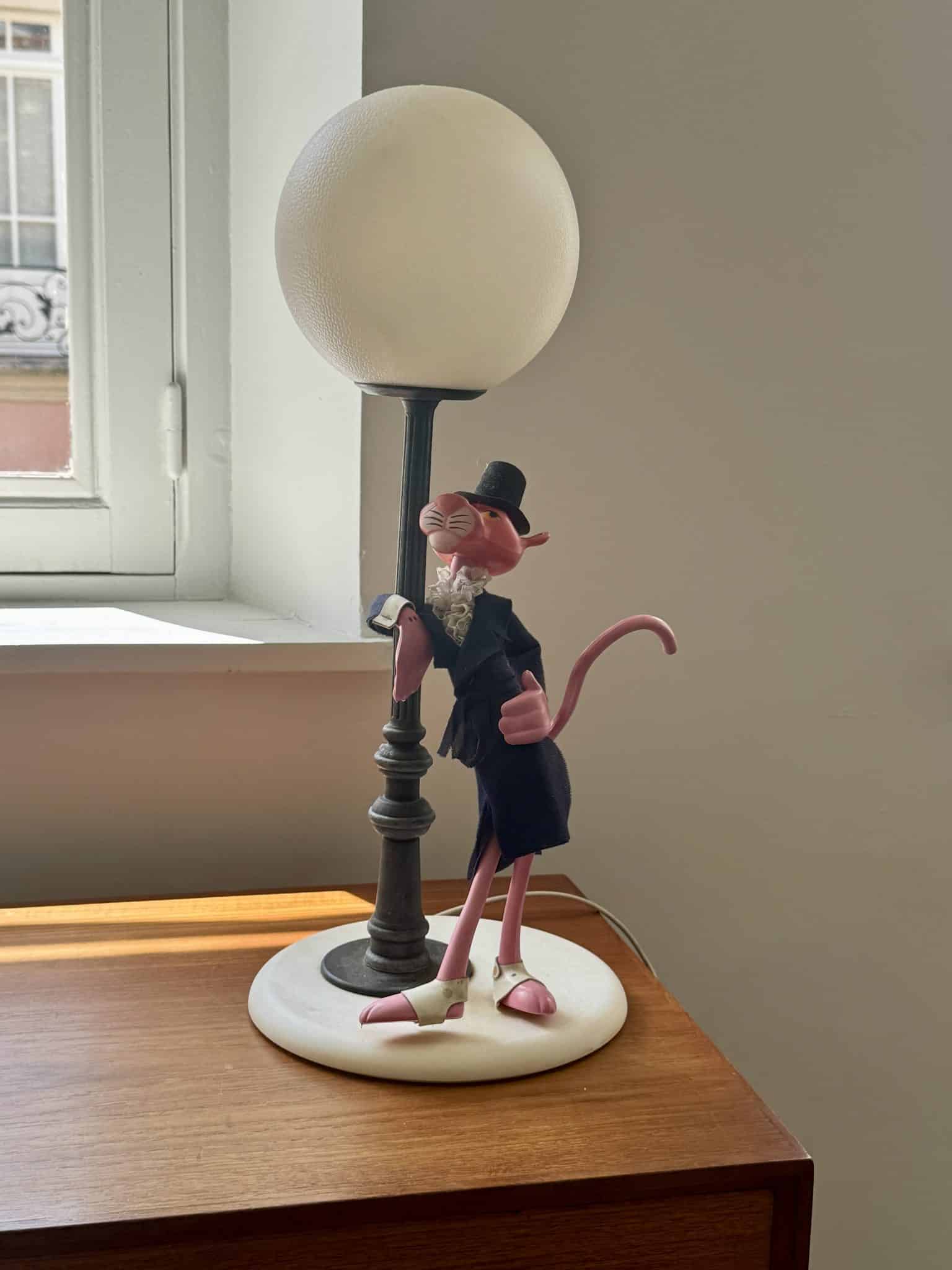Lampe vintage "La Panthère Rose"