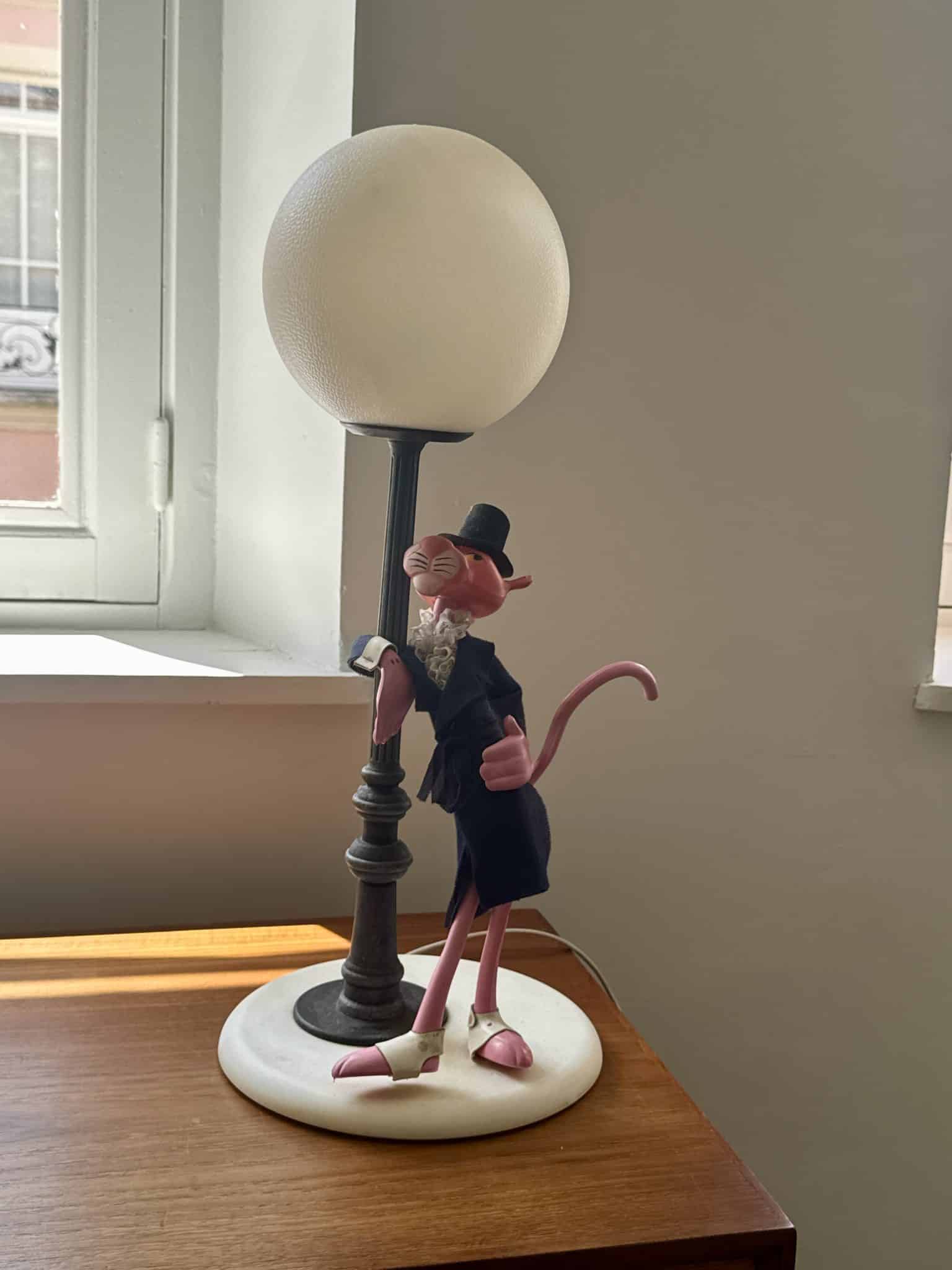 Lampe vintage "La Panthère Rose" – Image 4