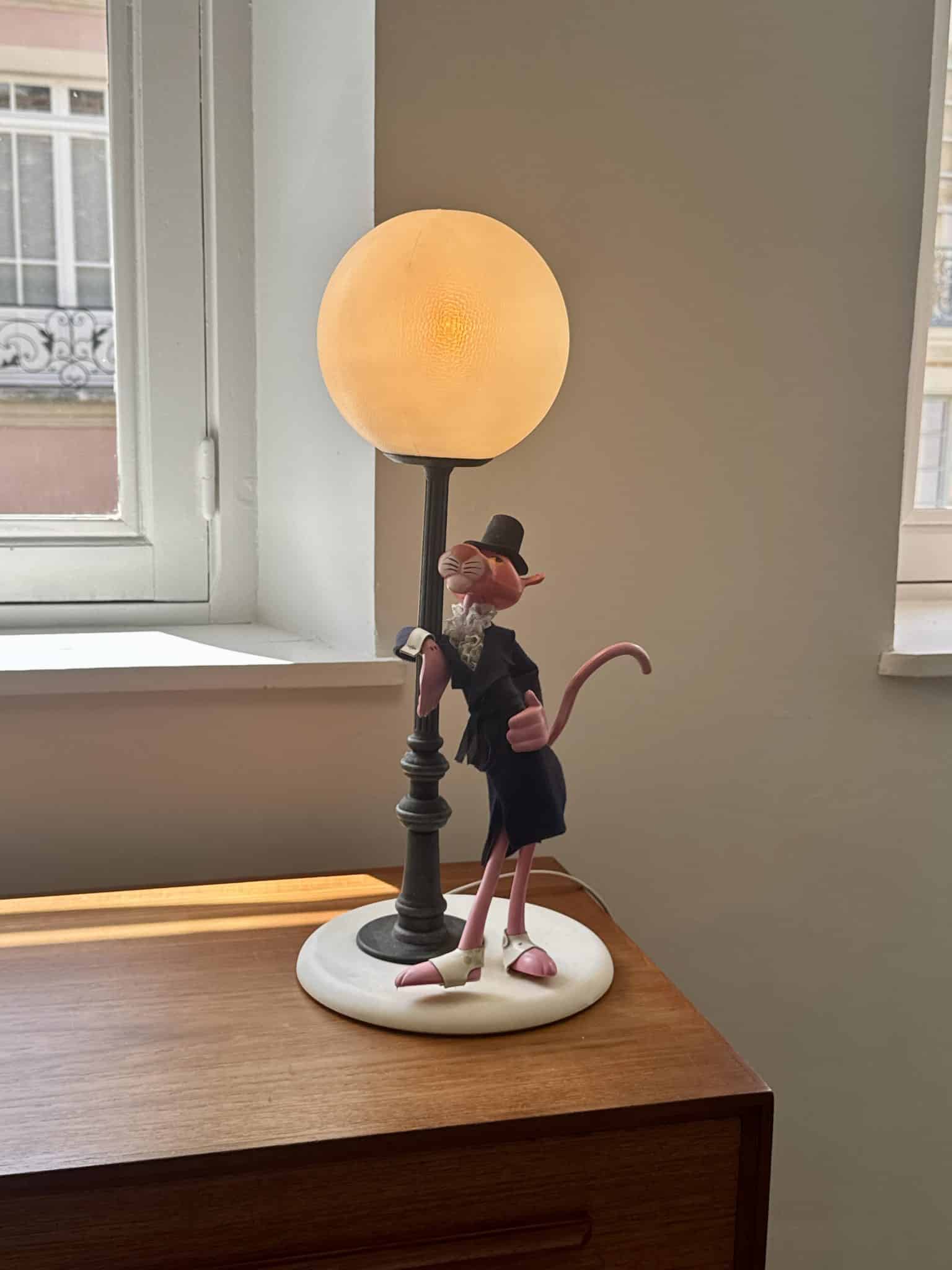 Lampe vintage "La Panthère Rose" – Image 2
