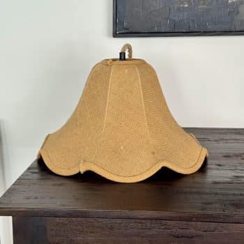 Suspension vintage en toile de jute