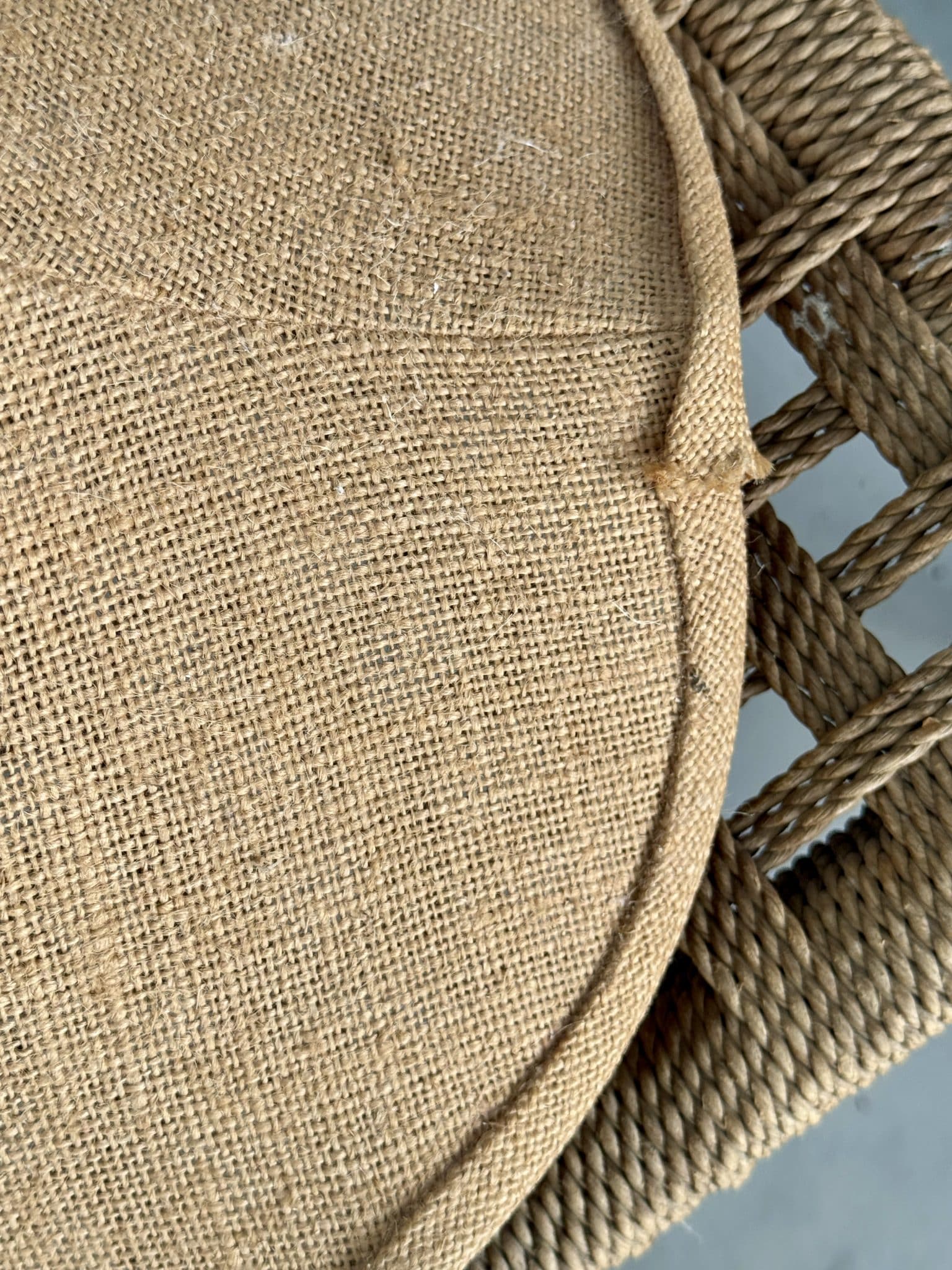 Suspension vintage en toile de jute – Image 5
