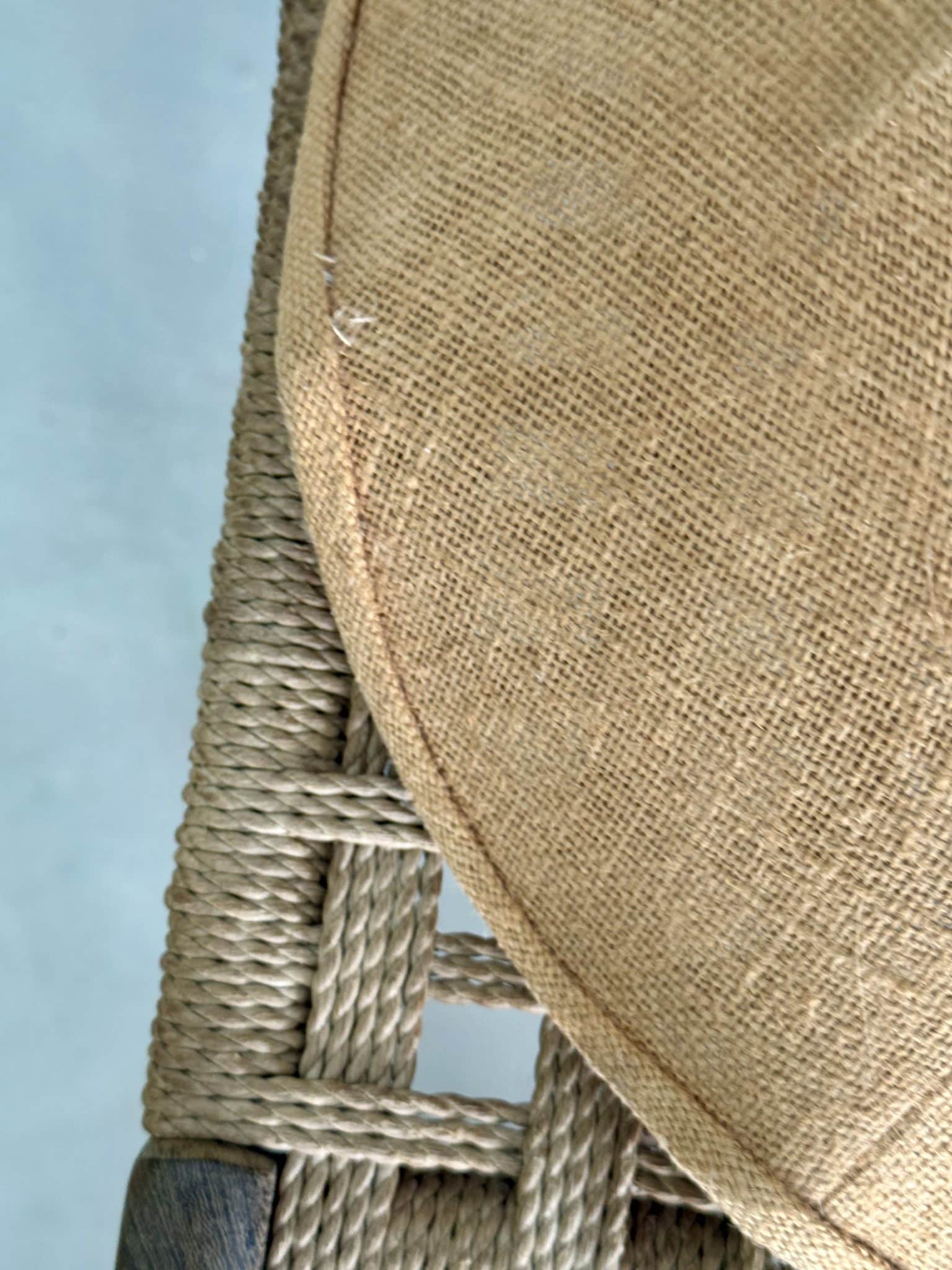 Suspension vintage en toile de jute – Image 4